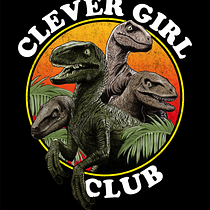 Clever Girl Club - Jurassic Park 30th Anniversary T shirt Competition Entry. Projekt z dziedziny R, sunek ołówkiem,  R, sunek, Trad, c, jna ilustracja, Ilustracja c, frowa i Projektowanie graficzne użytkownika Melon Saunders - 03.10.2023