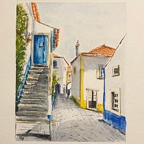 My project for course: Modern Techniques for Watercolor Cityscapes. Un progetto di Pittura e Pittura ad acquerello di taniyadennison - 30.03.2024