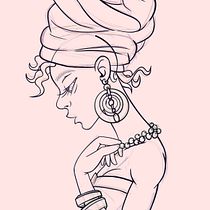 Meu projeto do curso: Retrato de personagens femininas com Procreate. Projekt z dziedziny Trad, c, jna ilustracja, Ilustracja c, frowa, R, sunek c i frow użytkownika Ulisses Torraga Miranda Bruno - 28.03.2024