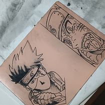 Sombreamento com pepper shading. Ilustração tradicional, e Desenho de tatuagens projeto de Igor Cruz - 31.03.2024