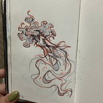 Meu projeto do curso: Sketchbook fantástico: desenhe personagens com a imaginação. Ilustração tradicional, Criatividade, Desenho, e Sketchbook projeto de Júlia Orosa - 31.03.2024