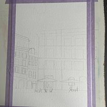Mon projet du cours : Techniques modernes pour des ​paysages urbains à l'aquarelle. Un progetto di Pittura e Pittura ad acquerello di nive57 - 31.03.2024