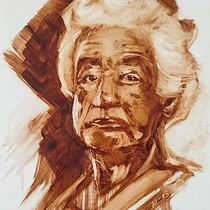 Rosa Pantoja - monocromia, oleo sobre papel. Un projet de Beaux Arts, Peinture, Dessin de portrait , et Peinture à l'huile de Cristian Vela - 31.03.2024