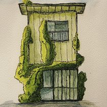Mój projekt z kursu: Rysunek architektoniczny: kolor i artystyczna ekspresja Ein Projekt aus dem Bereich Skizzenentwurf, Zeichnung, Architektonische Illustration, Sketchbook und Illustration mit Tinte von tomaszr - 31.03.2024