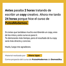 Mi proyecto del curso: Copywriting para copywriters. Un progetto di Pubblicità, Cop, writing, Stor, telling e Comunicazione di Diana Ugas - 01.04.2024
