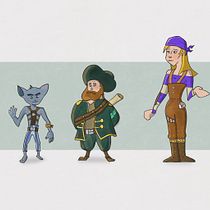 My project for course: Introduction to Design of Characters for Animation and Video Games Ein Projekt aus dem Bereich Traditionelle Illustration, Animation, Design von Figuren, Videospiele und Design für Videospiele von Aleksa Parapid - 01.04.2024