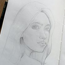 Meu projeto do curso: Caderno de retratos: explore o rosto humano. Sketching, Drawing, Portrait Drawing, Artistic Drawing, and Sketchbook project by letícia l. - 04.01.2024