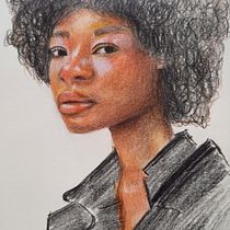 Mi proyecto del curso: Dibujo de retratos llamativos con lápices de colores. Un progetto di Disegno, Disegno di ritratti, Sketchbook e Disegno con matite colorate di Daniela Antonaia - 01.04.2024