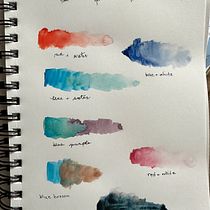My project for course: Exploratory Sketchbook: Find Your Drawing Style. Un proyecto de Ilustración tradicional, Bocetado, Creatividad, Dibujo, Pintura a la acuarela, Sketchbook y Pintura gouache de Sue Oberstar - 31.03.2024