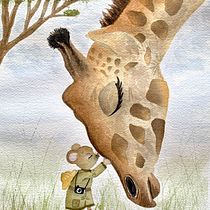 Mon projet du cours : Personnages animaux à l’aquarelle pour livres jeunesse. Traditional illustration, Fine Arts, Painting, Drawing, Watercolor Painting, Children's Illustration, and Narrative project by Valérie Douau - 04.01.2024