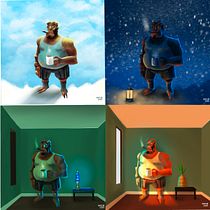 Mi proyecto del curso: Principios de iluminación para pintura digital. Traditional illustration, Digital Illustration, and Digital Painting project by Nicolás - 02.07.2024