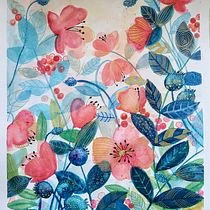 My project for course: Artistic Floral Watercolor: Connect with Nature. Traditional illustration, Painting, Watercolor Painting, and Botanical Illustration project by Sofia Cruz - 04.02.2024