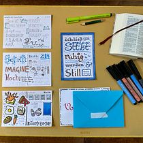 Mein Abschlussprojekt für den Kurs: Kreative Doodles und Handlettering für Anfänger. Traditional illustration, Lettering, Drawing, H, and Lettering project by fr. Maximilian Maria Gentgen OP - 04.02.2024