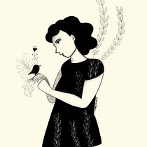 Mi proyecto del curso: Técnicas de dibujo tradicional con Procreate. Projekt z dziedziny Trad, c, jna ilustracja,  R, sunek, Ilustracja c, frowa, Portret, R, sunek c i frow użytkownika Alejandra Mendoza Correa - 02.04.2024