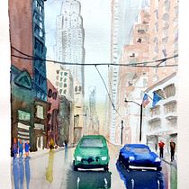 Mi proyecto del curso: Paisajes urbanos en acuarela Ein Projekt aus dem Bereich Bildende Künste, Aquarellmalerei und Architektonische Illustration von Maite Dalmau - 02.04.2024