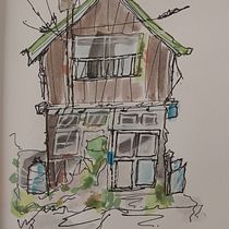 My project for course: Expressive Architectural Sketching with Colored Markers Ein Projekt aus dem Bereich Skizzenentwurf, Zeichnung, Architektonische Illustration, Sketchbook und Illustration mit Tinte von haruka_chan21 - 03.04.2024