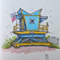 Lovemodern 's project: Expressive Architectural Sketching with Colored Markers. Sketching, Drawing, Architectural Illustration, Sketchbook & Ink Illustration project by lovemodern - 04.18.2024