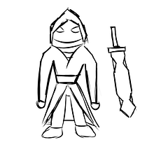 Swordman for Adventure Game. Een project van 3D,  3D-modellering, Videogames, 3D-karakterontwerp y Videogame-ontwerp van Andre Escobar Portius - 16.03.2024