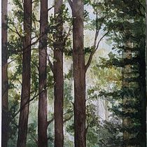 My project for course: Dreamy Watercolor Landscapes: Paint with Light. Pintura, e Pintura em aquarela projeto de marieke_3 - 03.04.2024