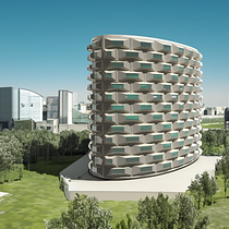 My project for course: Modeling 3D Patterns with Rhino Grasshopper Ein Projekt aus dem Bereich 3D, Architektur, Möbeldesign und - bau, Industriedesign, Innenarchitektur, Produktdesign, 3-D-Modellierung, Digitale Architektur und 3-D-Design von simpsonx - 03.04.2024