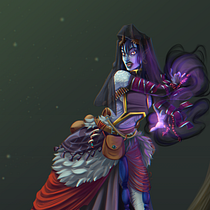 Mi proyecto del curso: Concept art para diseño de personajes y worldbuilding Ein Projekt aus dem Bereich Traditionelle Illustration, Design von Figuren, Digitale Illustration, Concept Art, Digitale Zeichnung und Digitale Malerei von Elisa Hobart - 03.04.2024