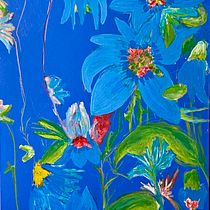 My project for course: Expressive Floral Painting with Acrylic Paint. Fine Arts, Painting, Acr, lic Painting, and Botanical Illustration project by antonio_minervini - 04.04.2024