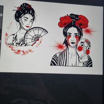 My project for course: Custom Tattoo Design with Procreate. Traditional illustration, Graphic Design, Drawing, Digital Illustration, Tattoo Design, and Digital Drawing project by roksiaa9756 - 04.04.2024