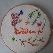 Mi proyecto del curso: Técnicas básicas para bordar letras. Un progetto di Ricamo e Textile Design di myresvel - 04.04.2024