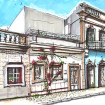 My project for course: Expressive Architectural Sketching with Colored Markers Ein Projekt aus dem Bereich Skizzenentwurf, Zeichnung, Architektonische Illustration, Sketchbook und Illustration mit Tinte von PACO RODRIGUEZ - 06.04.2024
