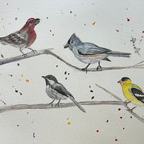 My project for course: Artistic Watercolor Techniques for Illustrating Birds. Traditional illustration, Watercolor Painting, Realistic Drawing, and Naturalistic Illustration project by Lesa Crisp - 04.04.2024