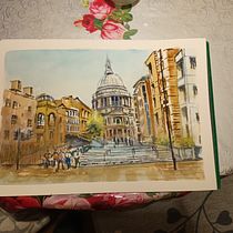My project for course: Architectural Illustration with Watercolor. Traditional illustration, Sketching, Drawing, Watercolor Painting, Architectural Illustration, and Sketchbook project by y7dfcnx8rv - 04.07.2024