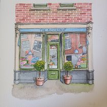 My project for course: Watercolor Urban Illustration: Portray your City. Un projet de Peinture, Dessin, Aquarelle et Illustration architecturale de Amanda McCrea - 05.04.2024