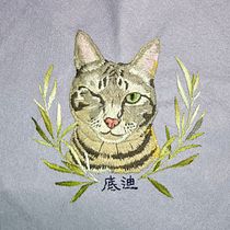 My project for course: Embroidered Pet Portraits: The Thread Painting Technique. Embroider, Naturalistic Illustration, and Textile Design project by Teresa Chueh - 04.08.2024