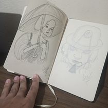 Meu projeto do curso: Desenho de personagens do zero: retrate rostos e gestos. Projekt z dziedziny Trad, c, jna ilustracja, Projektowanie postaci, R, sunek ołówkiem,  R i sunek użytkownika isackmorais123 - 08.04.2024