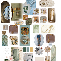 final project for course: first time making mood board so sorry if it's not quite right! thank you so much, loved the course :). Un proyecto de Diseño de interiores, Decoración de interiores, Interiorismo y Teoría del color de akalasabail - 08.04.2024
