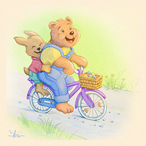 Mein Abschlussprojekt für den Kurs: Tierfiguren in Aquarell für Kinderbücher. Traditional illustration, Fine Arts, Painting, Drawing, Watercolor Painting, Children's Illustration, and Narrative project by katharinart - 04.09.2024