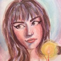 My project for course: Artistic Portrait with Watercolors. Fine Arts, Painting, Watercolor Painting, and Portrait Drawing project by Luz Ladrón de Guevara - 04.04.2024