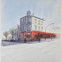 My project for course: Architectural Sketching with Watercolor and Ink. Sketching, Drawing, Watercolor Painting, Architectural Illustration, Sketchbook & Ink Illustration project by hildebrand_david - 04.10.2024