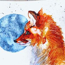 Mi proyecto del curso: Retratos expresivos de animales en acuarela. Un proyecto de Ilustración tradicional, Pintura a la acuarela, Dibujo realista e Ilustración naturalista				 de Marta Fernández - 10.04.2024