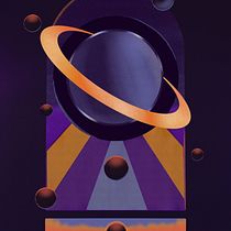 Meu projeto do curso: Ilustração retrofuturista com Procreate. Projekt z dziedziny Ilustracja c, frowa, R, sunek c i frow użytkownika Esley Chaves - 10.04.2024