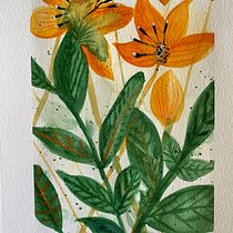 My project for course: Artistic Floral Watercolor: Connect with Nature. Traditional illustration, Painting, Watercolor Painting, and Botanical Illustration project by Aida Poler Michaeli - 04.10.2024
