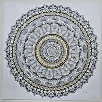 My project for course: The Art of Mandala Drawing: Create Geometric Patterns. Drawing & Ink Illustration project by Rosita Petkuvienė - 04.13.2024