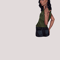 Meu projeto do curso: Pintura digital de personagens no Photoshop. Un progetto di Character design, Illustrazione digitale, Disegno digitale e Pittura digitale di Emily Vargas da Silva - 14.04.2024