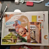 Meu projeto do curso: Caderno criativo: experimente com colagem, estampagem e decupagem. Ilustração tradicional, Colagem, Papercraft, e Sketchbook projeto de bomdiafilhucos - 14.04.2024