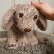 My project for course: Knitting Realistic Stuffed Animals: Make a Puppy from Yarn. Fiber Arts, DIY, Knitting, and Textile Design project by hanna.e.hedman - 04.14.2024