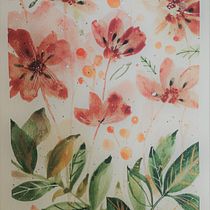 Mi proyecto del curso: Acuarela floral: conecta con la naturaleza. Traditional illustration, Painting, Watercolor Painting, and Botanical Illustration project by nina97 - 04.15.2024