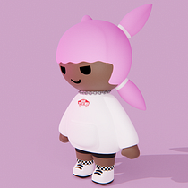 Meu projeto do curso: Criação de personagens Kawaii em 3D com Blender Ein Projekt aus dem Bereich Traditionelle Illustration, Design von Figuren, Digitale Illustration, 3-D-Modellierung und Manga von Felipe Marinello - 15.04.2024