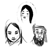 Il mio progetto del corso: Tecniche di disegno tradizionale con Procreate. Projekt z dziedziny Trad, c, jna ilustracja,  R, sunek, Ilustracja c, frowa, Portret, R, sunek c i frow użytkownika elenajermini13 - 15.04.2024