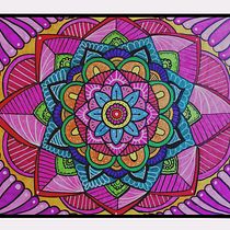 Mi proyecto del curso: Zentangle y mandalas: dibuja patrones armónicos. Projekt z dziedziny  Malarstwo,  R, sunek, Malarstwo akr, lowe, Kreat, wne zabaw i z dziećmi użytkownika Lorena Arevalo - 15.04.2024