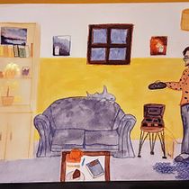 My project for course: Exploratory Sketchbook: Find Your Drawing Style. Un proyecto de Ilustración tradicional, Bocetado, Creatividad, Dibujo, Sketchbook y Pintura gouache de oliver - 13.04.2024
